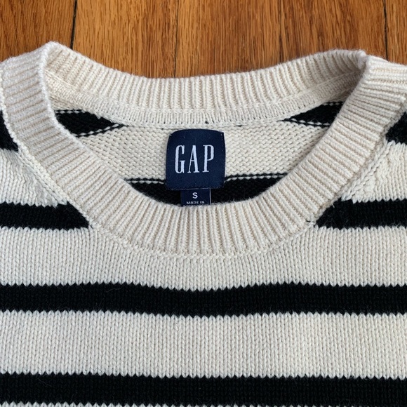 Gap striped oversized sweater nautical Fishermancore 100% cotton - Picture 3 of 8